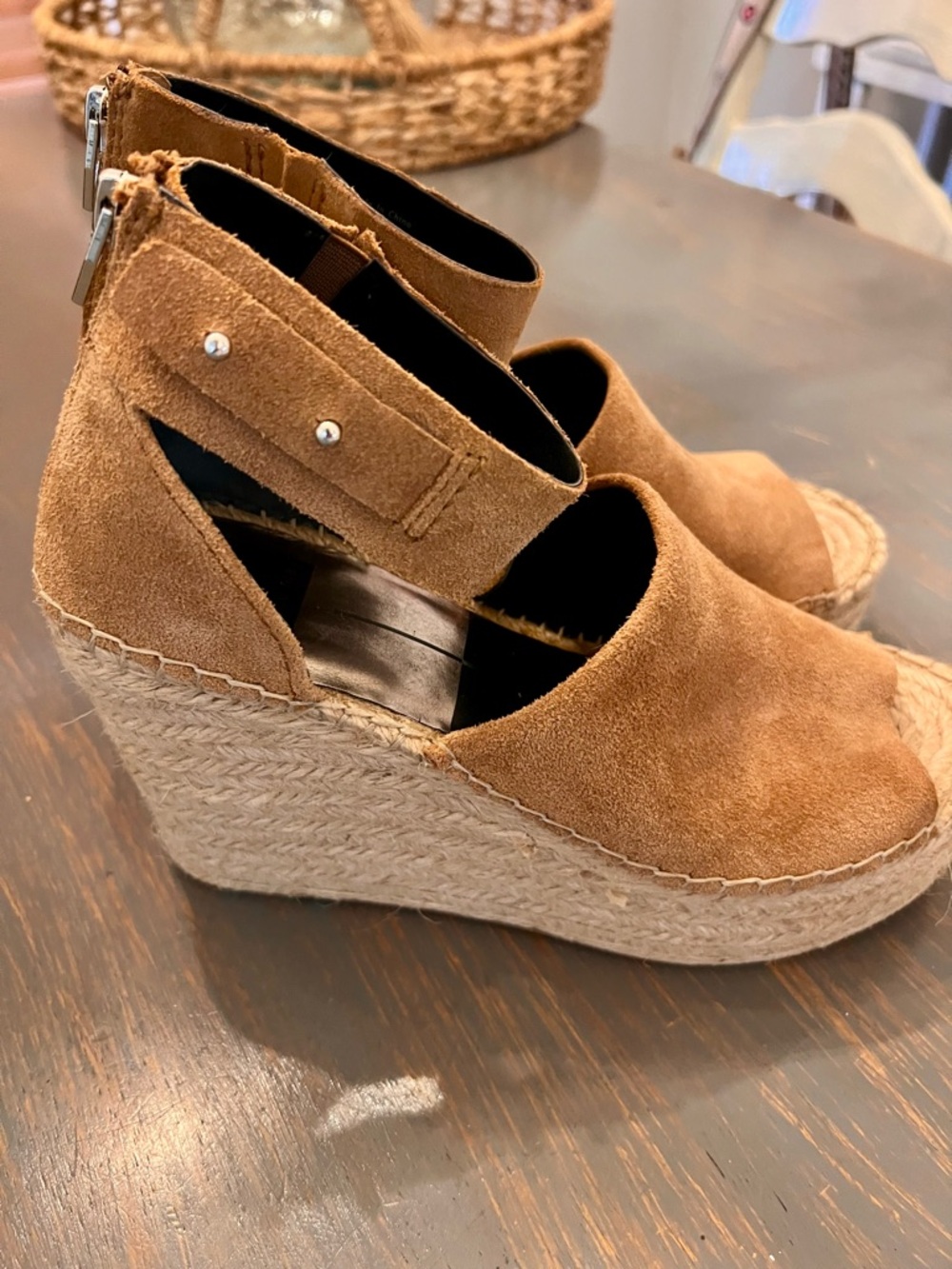 Dolce Vita Suede Espadrille Wedge Sandal - Picture 5 of 8